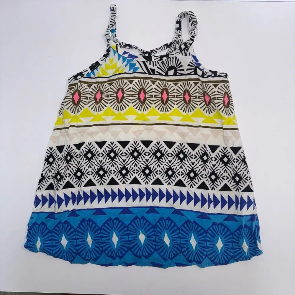 Old navy size XS 5 Girls tribal Patterned Poplin Camis tank top